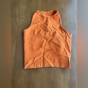 Free People Vibrant Orange Tank Top